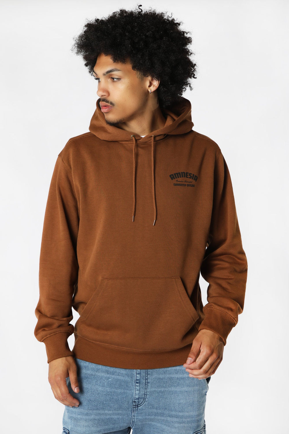 Haut à Capuchon Imprimé Amnesia Homme Brun moyen