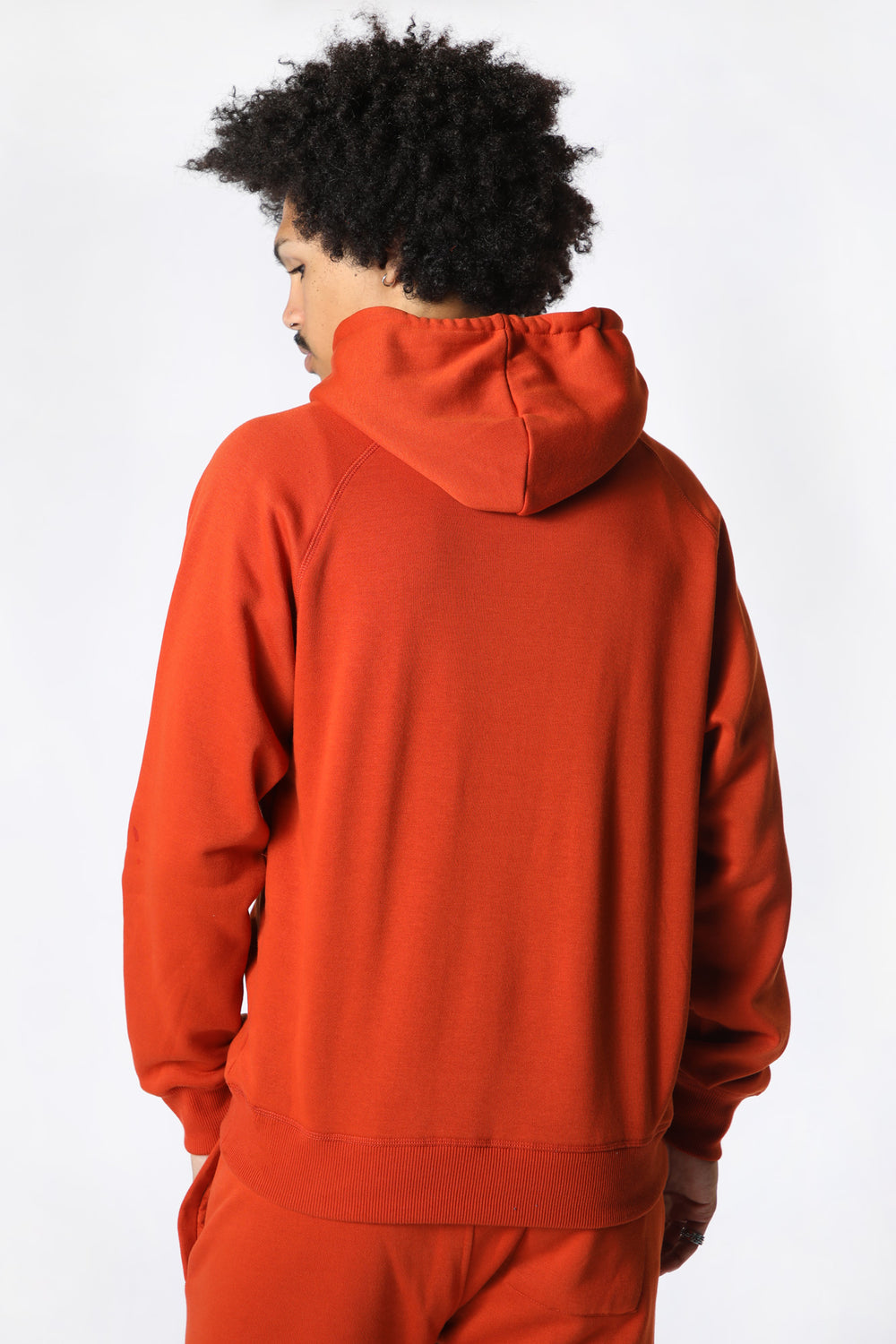 Haut à Capuchon Raglan Amnesia Homme Orange fonce