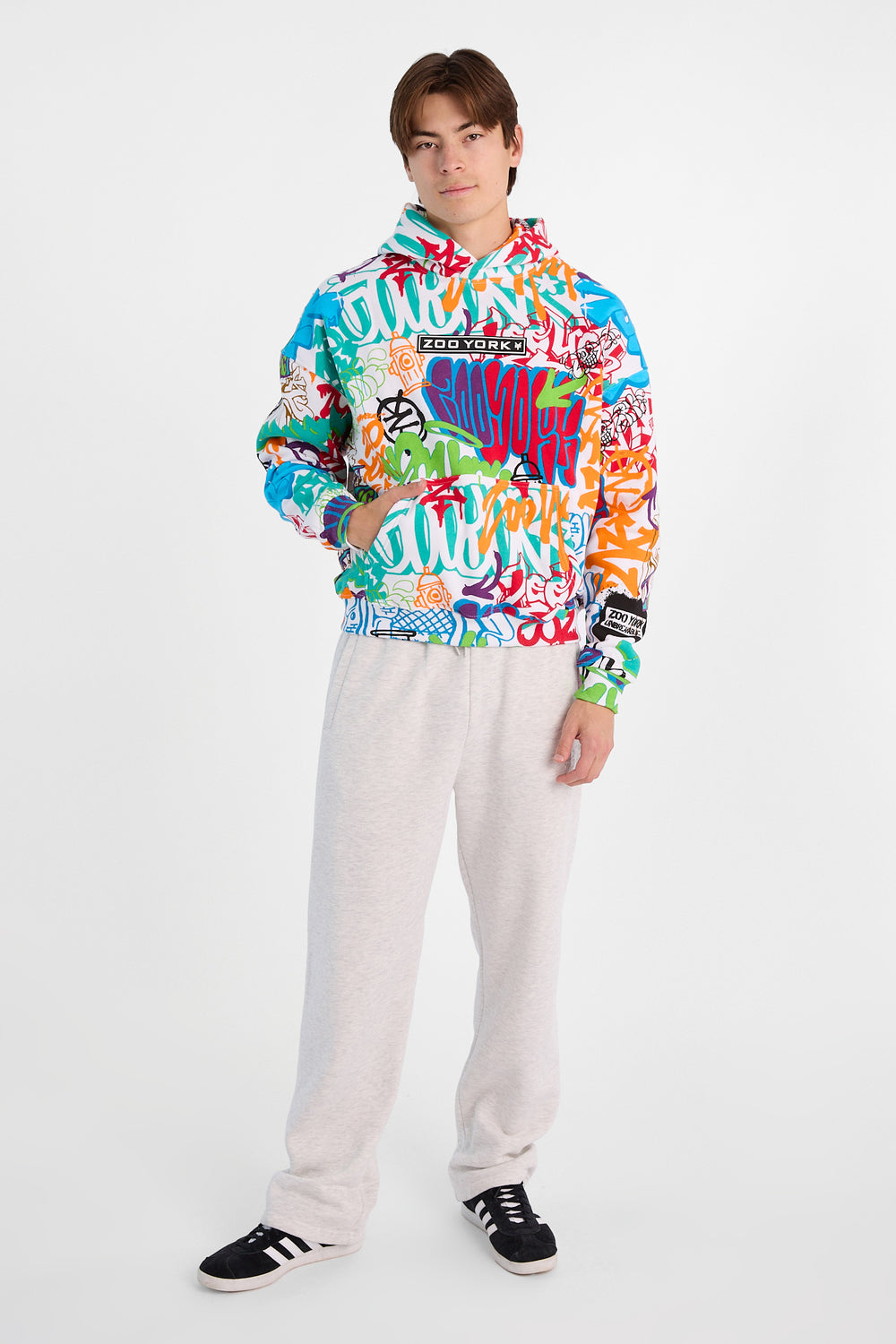 Zoo York Graffiti Print Hoodie Zoo York Graffiti Print Hoodie