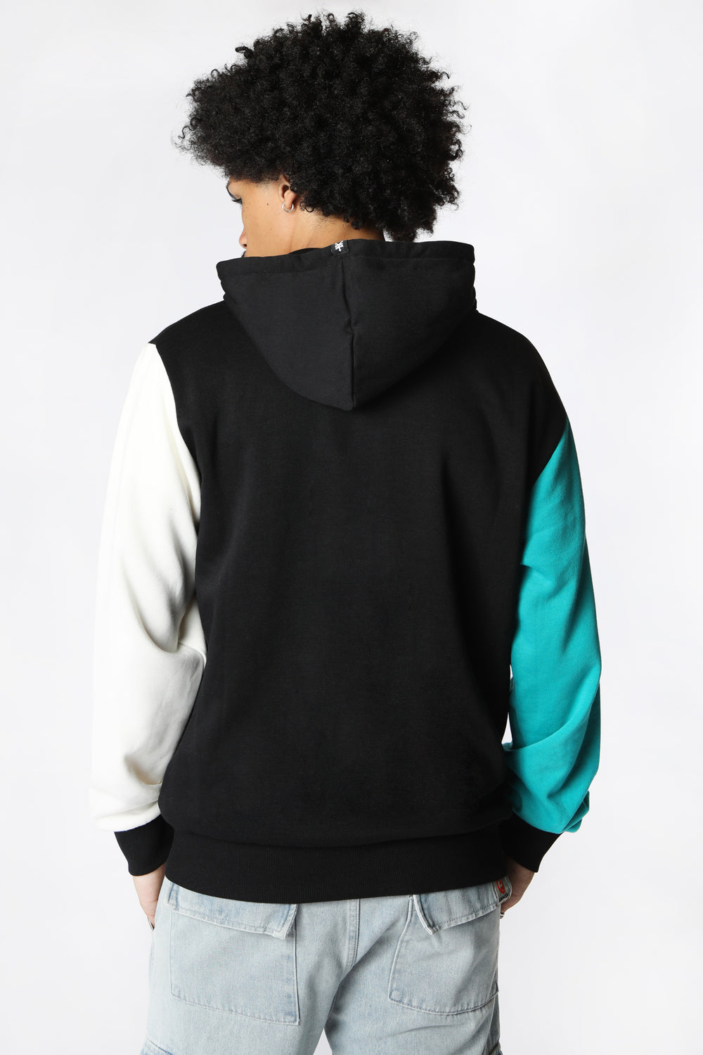 Zoo York Unisex Colour Block Hoodie Black