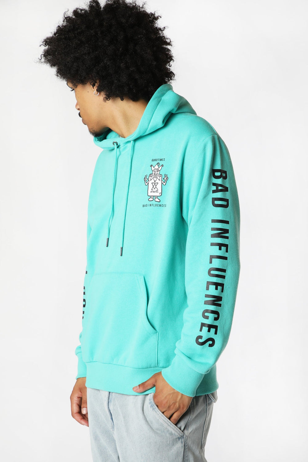 Haut à Capuchon Good Times Arsenic Homme Turquoise