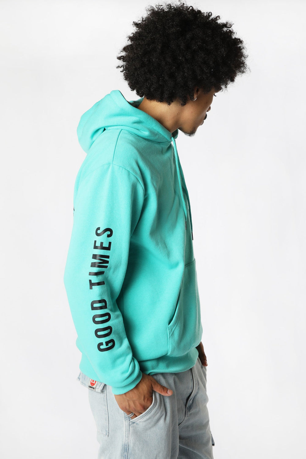 Arsenic Mens Good Times Hoodie Turquoise