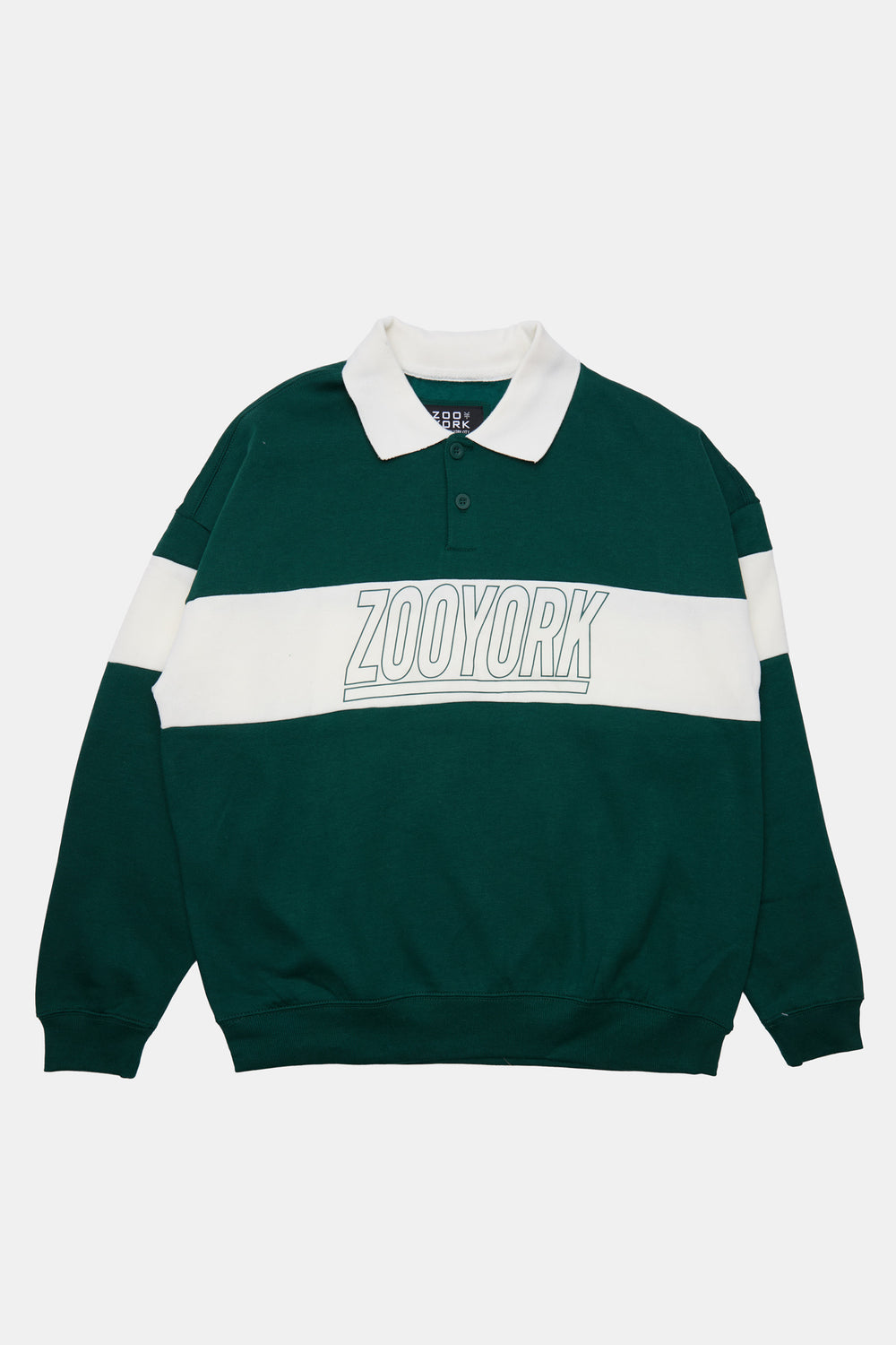 Zoo York Mens Block Logo Polo Sweatshirt Zoo York Mens Block Logo Polo Sweatshirt