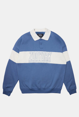 Zoo York Mens Block Logo Polo Sweatshirt