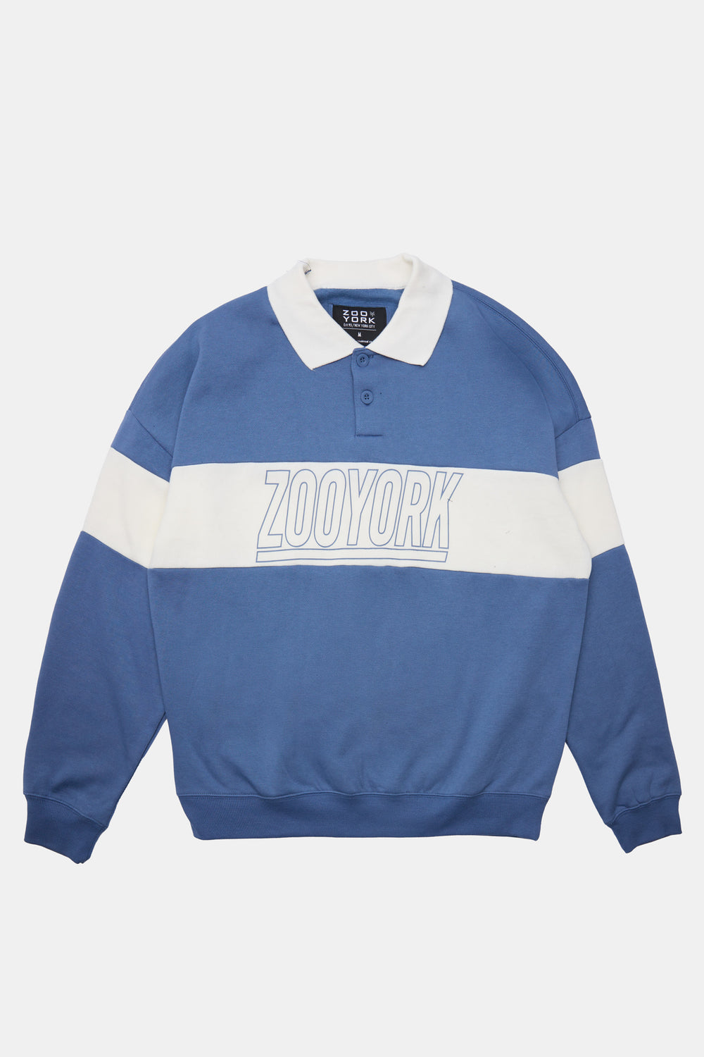 Zoo York Mens Block Logo Polo Sweatshirt Zoo York Mens Block Logo Polo Sweatshirt