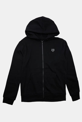 Zoo York Mens Embroidered Logo Zip-Up Hoodie