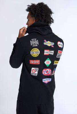 Haut à capuchon à logos multiples Zoo York homme