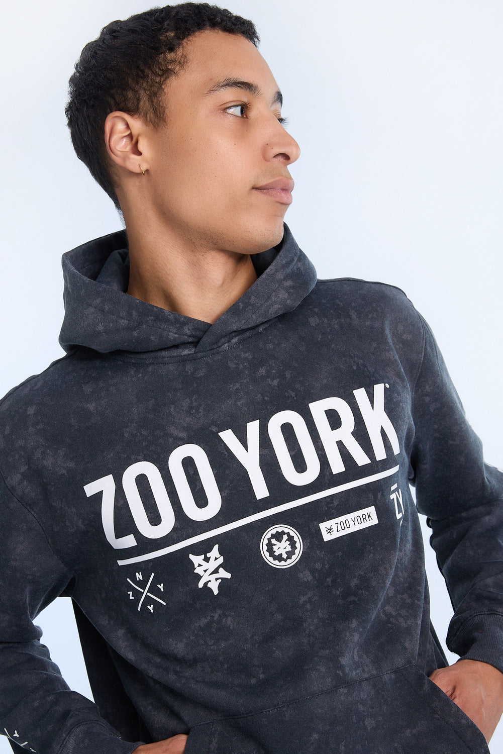 Zoo York Mens Allover Print Hoodie Zoo York Mens Allover Print Hoodie