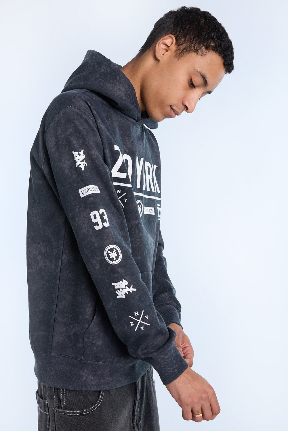 Zoo York Mens Allover Print Hoodie Zoo York Mens Allover Print Hoodie
