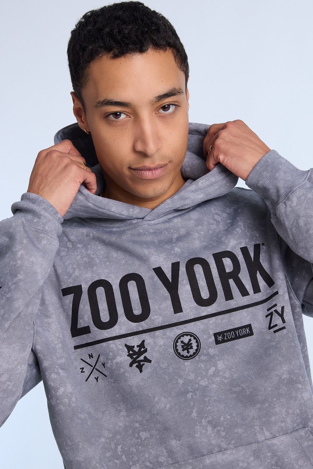 Zoo York Mens Allover Print Hoodie Zoo York Mens Allover Print Hoodie