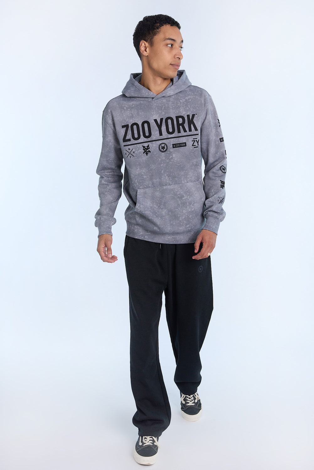 Zoo York Mens Allover Print Hoodie Zoo York Mens Allover Print Hoodie