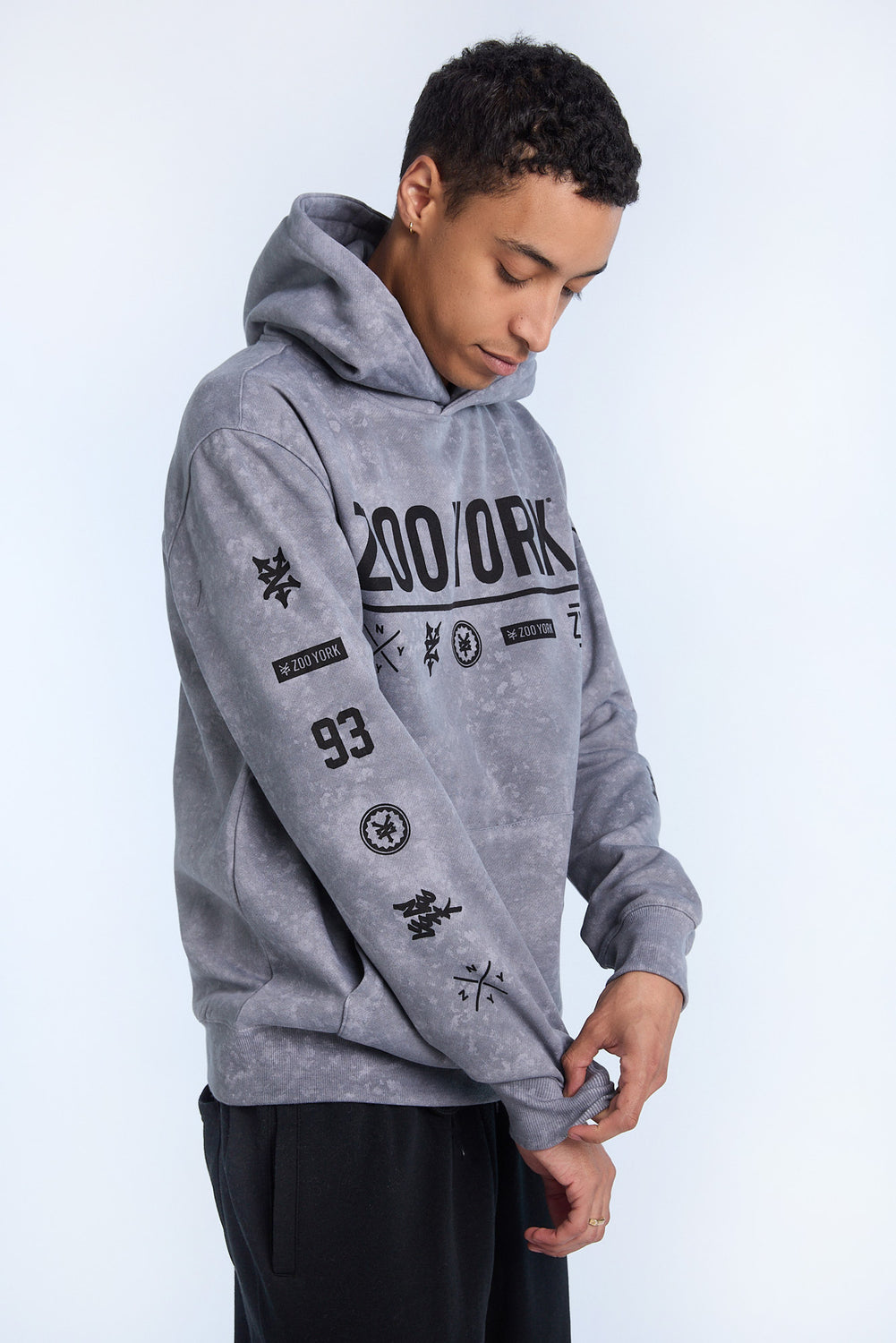 Zoo York Mens Allover Print Hoodie Zoo York Mens Allover Print Hoodie