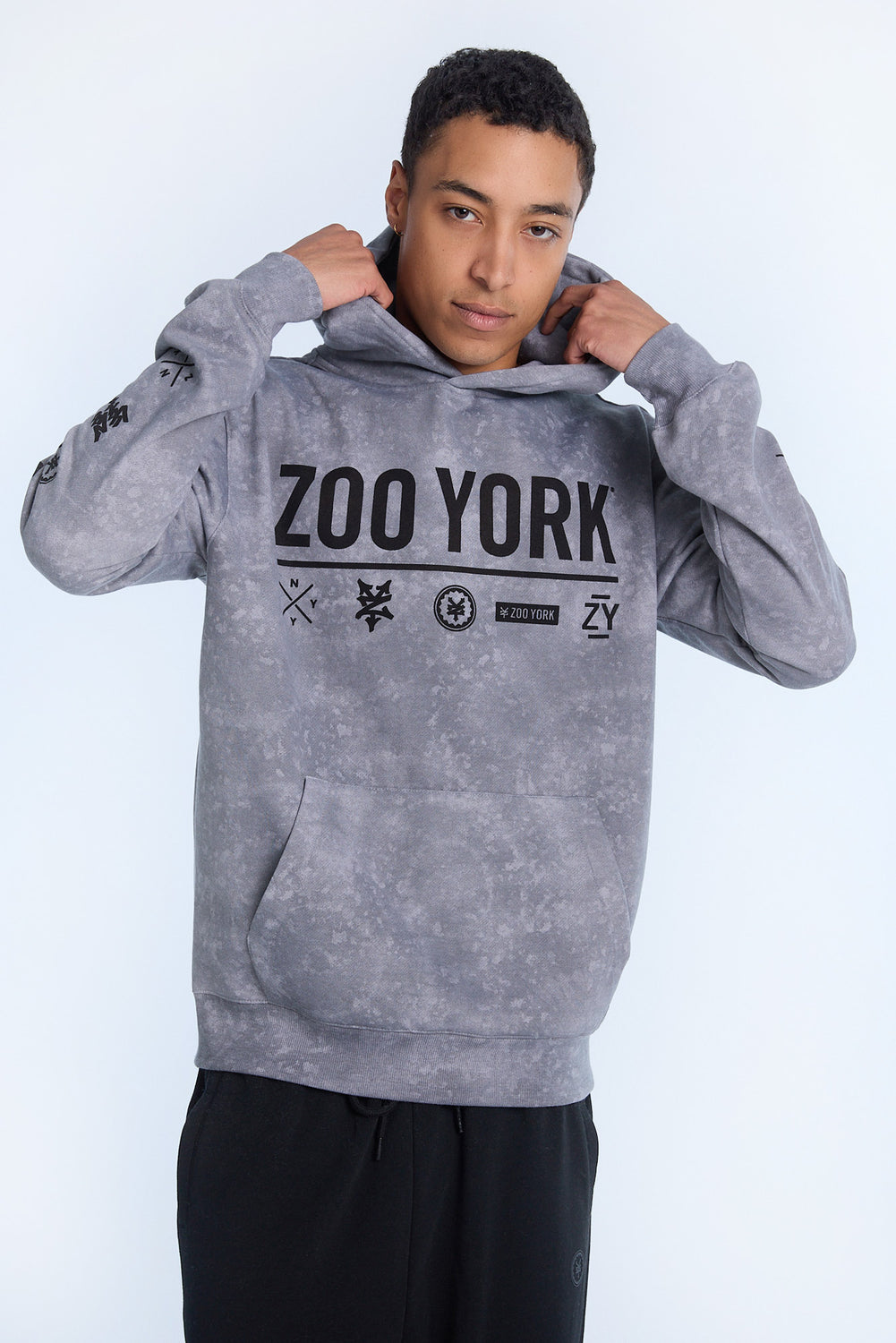 Zoo York Mens Allover Print Hoodie Zoo York Mens Allover Print Hoodie
