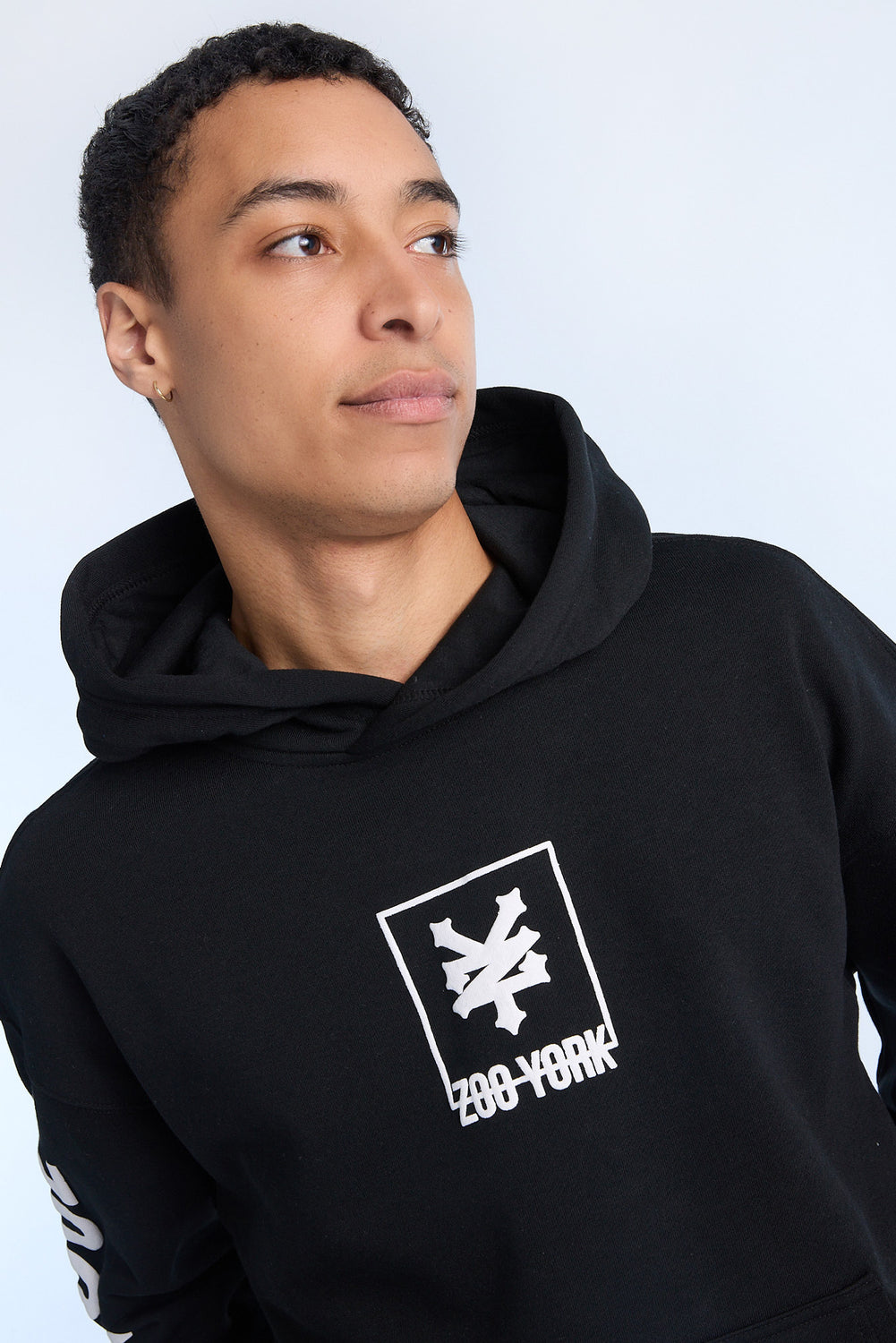 Haut à capuchon imprimé logo carré Zoo York homme Haut à capuchon imprimé logo carré Zoo York homme