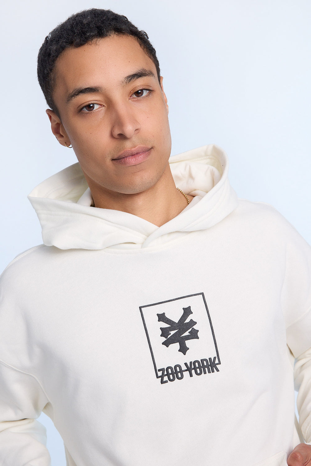 Haut à capuchon imprimé logo carré Zoo York homme Haut à capuchon imprimé logo carré Zoo York homme