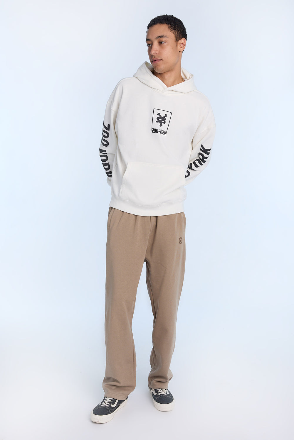 Haut à capuchon imprimé logo carré Zoo York homme Haut à capuchon imprimé logo carré Zoo York homme