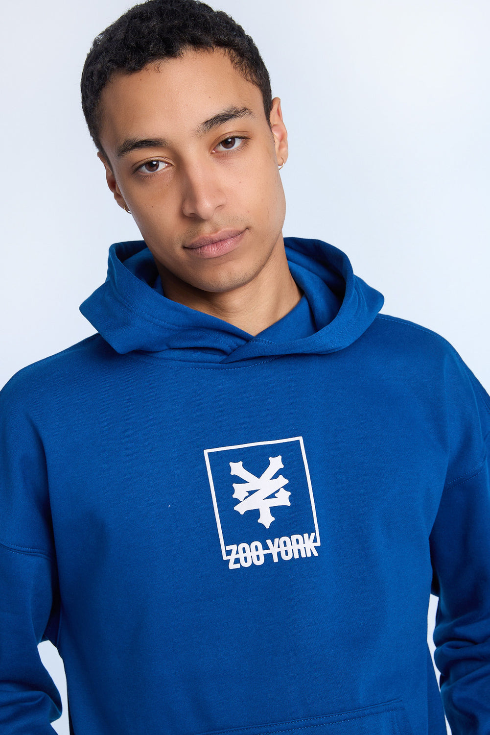 Haut à capuchon imprimé logo carré Zoo York homme Haut à capuchon imprimé logo carré Zoo York homme