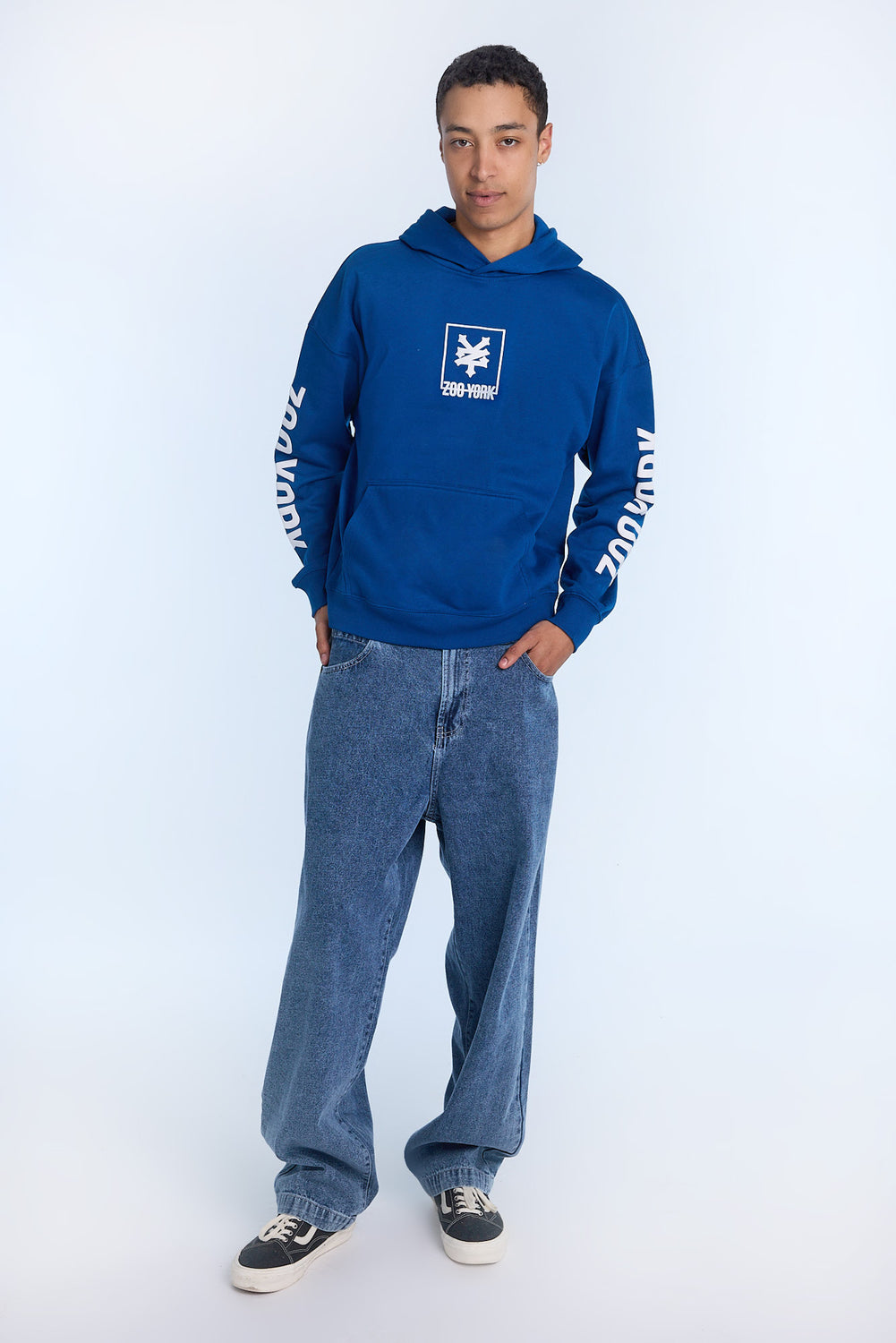 Haut à capuchon imprimé logo carré Zoo York homme Haut à capuchon imprimé logo carré Zoo York homme