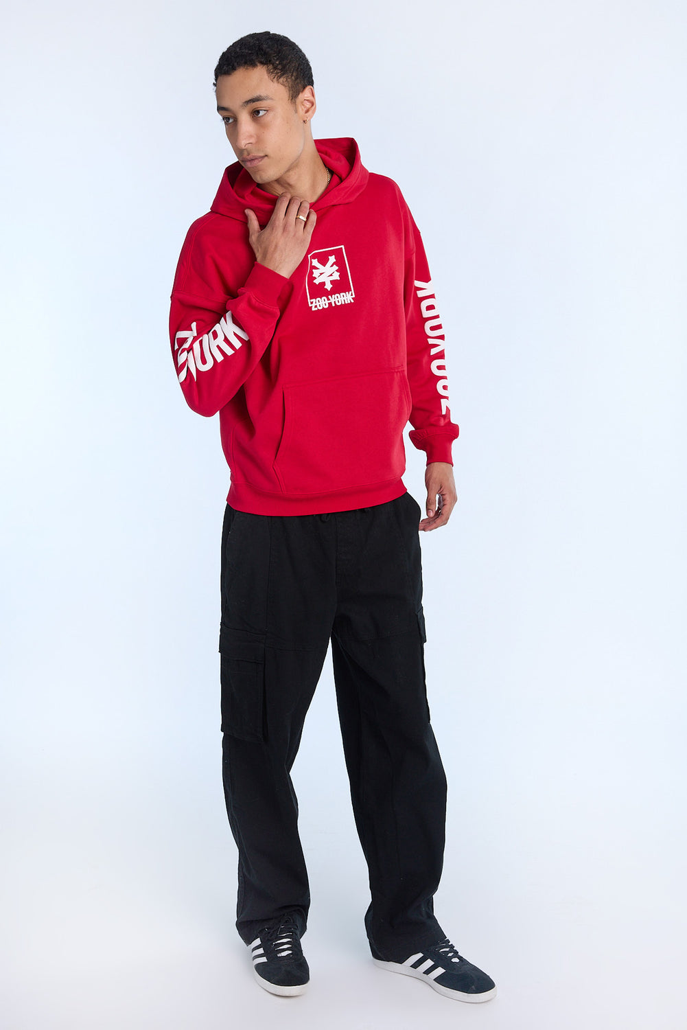 Haut à capuchon imprimé logo carré Zoo York homme Haut à capuchon imprimé logo carré Zoo York homme