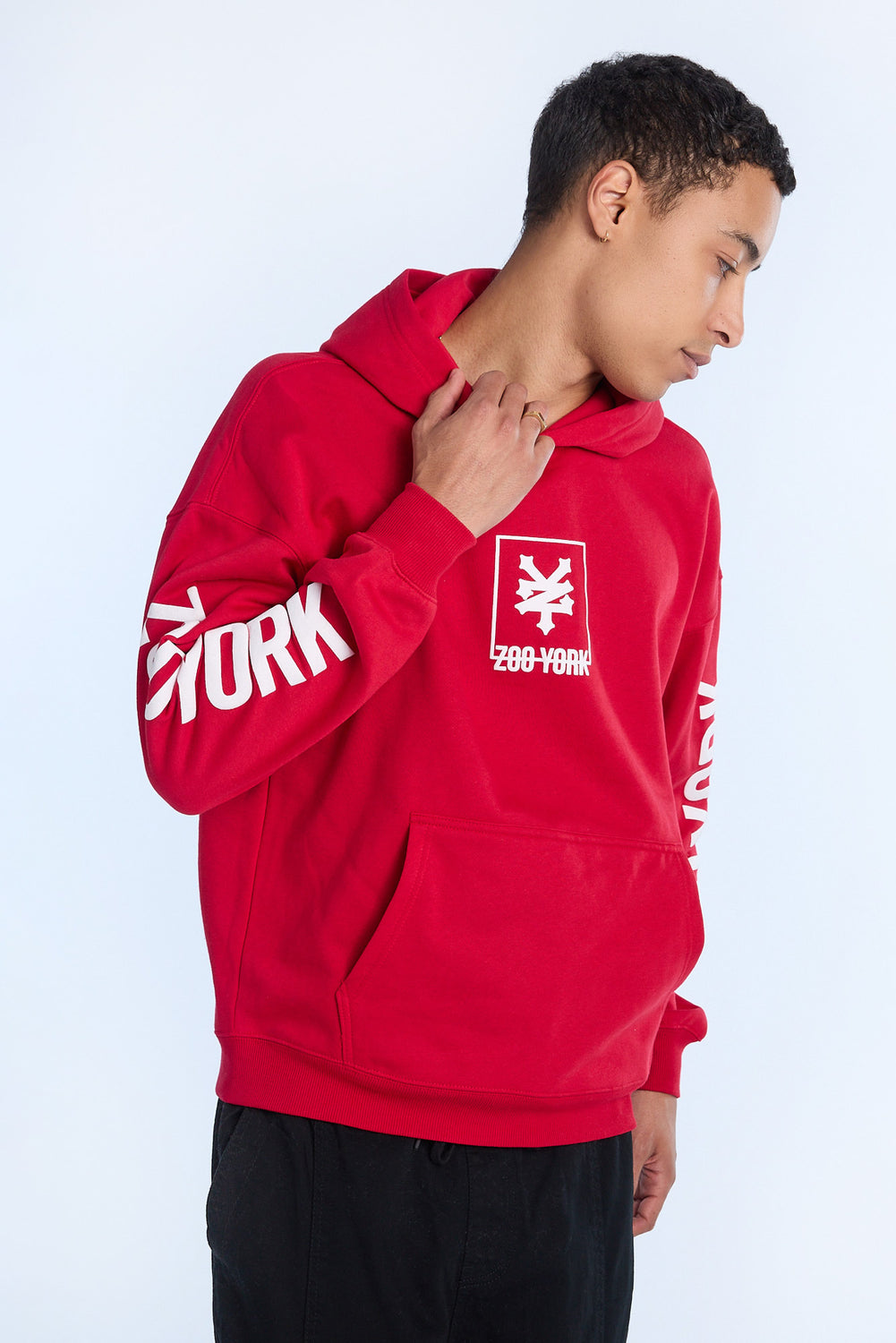 Zoo York Mens Box Logo Hoodie Zoo York Mens Box Logo Hoodie