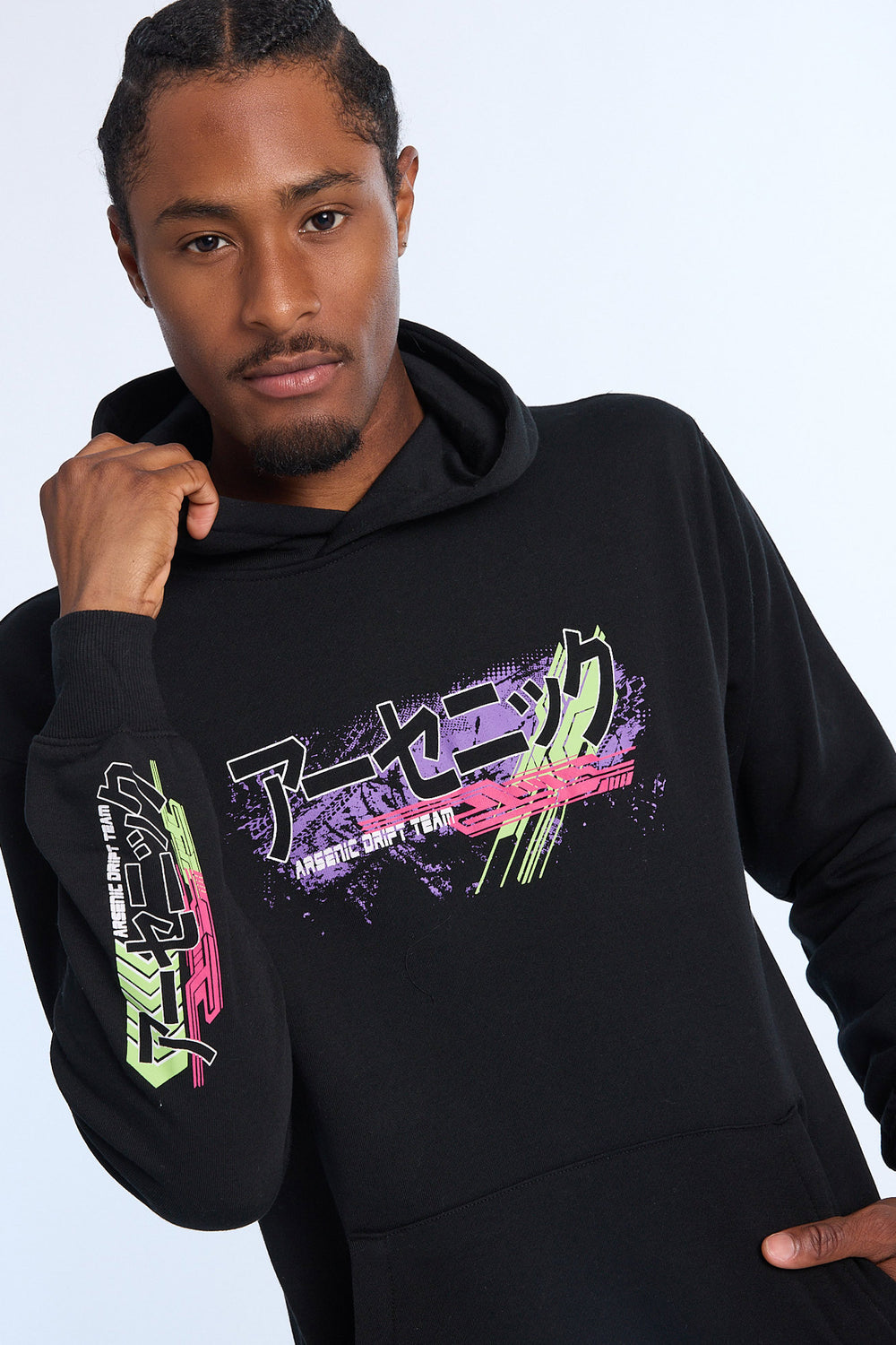 Arsenic Mens Racing Graphic Hoodie Arsenic Mens Racing Graphic Hoodie