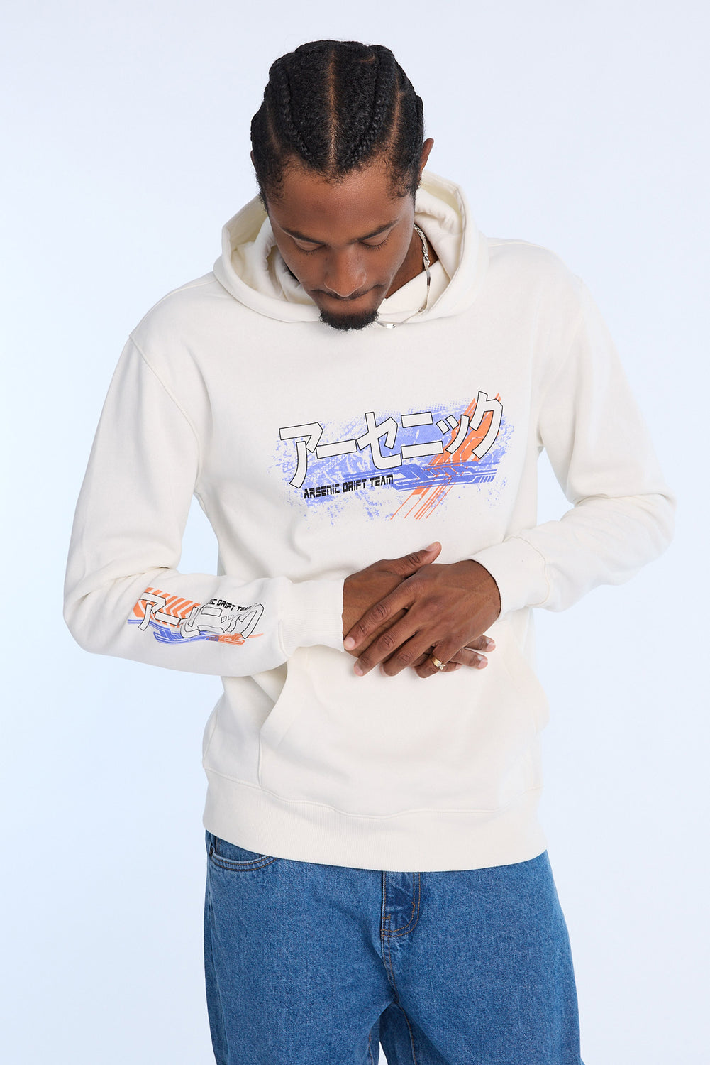 Arsenic Mens Racing Graphic Hoodie Arsenic Mens Racing Graphic Hoodie
