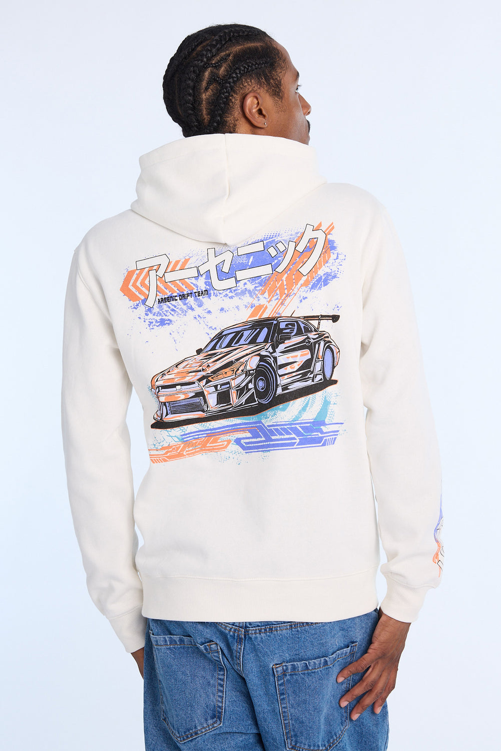 Arsenic Mens Racing Graphic Hoodie Arsenic Mens Racing Graphic Hoodie