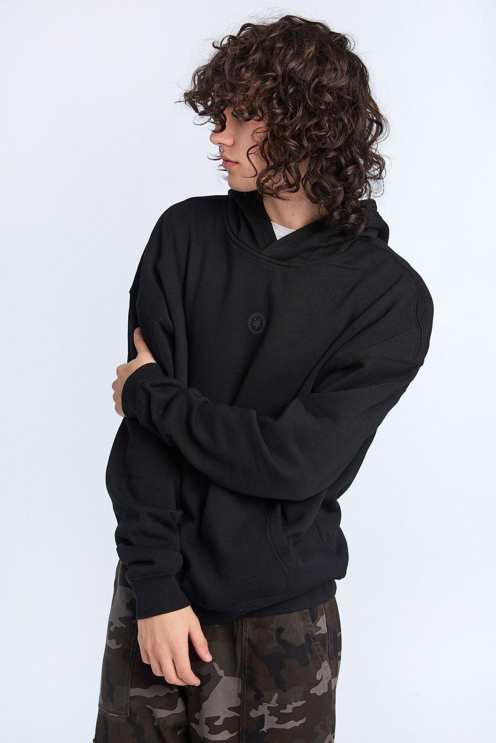 Zoo York Mens Tonal Logo Boxy Hoodie Zoo York Mens Tonal Logo Boxy Hoodie