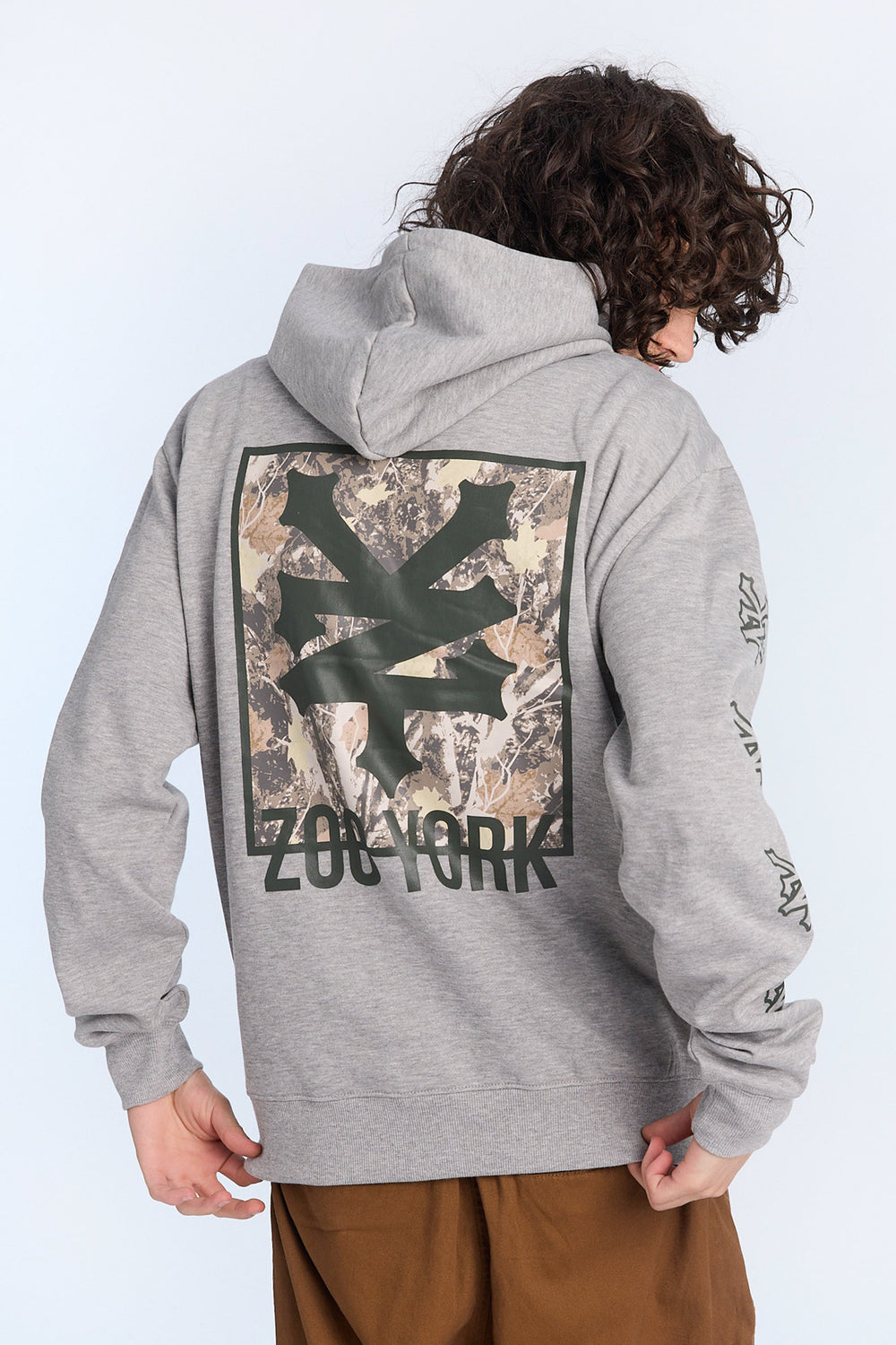 Haut à capuchon camouflage arbres Zoo York homme Haut à capuchon camouflage arbres Zoo York homme