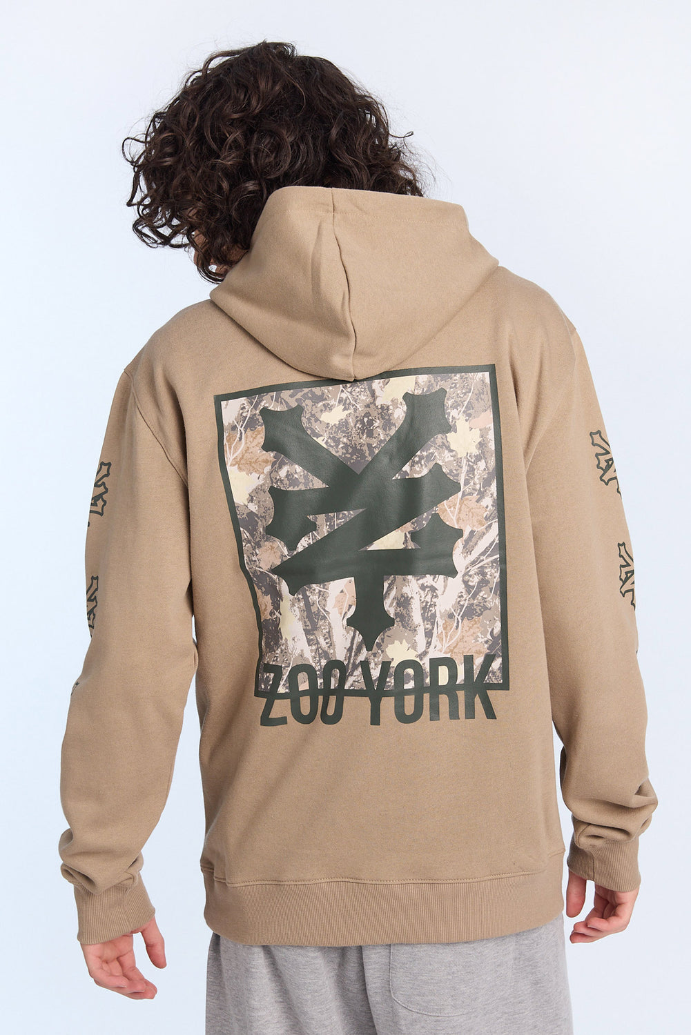 Haut à capuchon camouflage arbres Zoo York homme Haut à capuchon camouflage arbres Zoo York homme