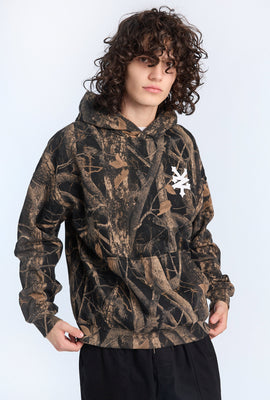 Haut à capuchon imprimé camouflage arbres Zoo York homme