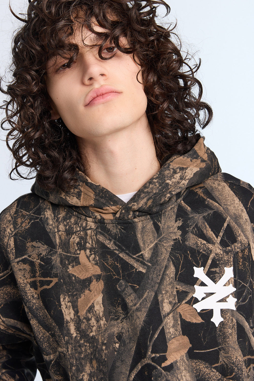 Zoo York Mens Tree Camo Boxy Hoodie Zoo York Mens Tree Camo Boxy Hoodie