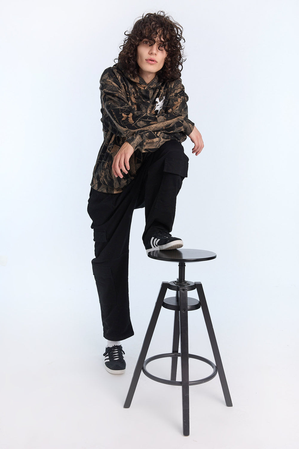 Zoo York Mens Tree Camo Boxy Hoodie Zoo York Mens Tree Camo Boxy Hoodie