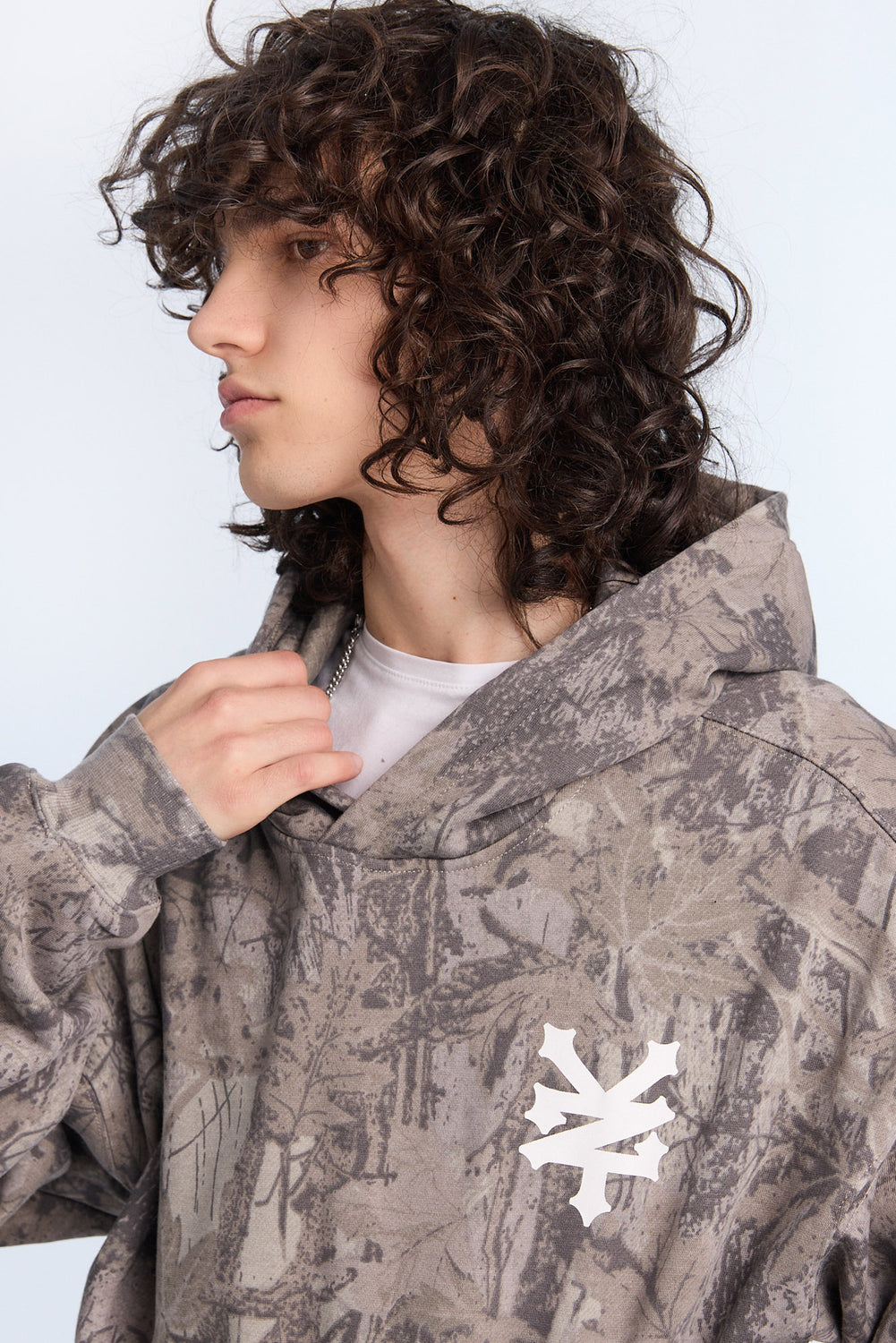 Zoo York Mens Tree Camo Boxy Hoodie Zoo York Mens Tree Camo Boxy Hoodie