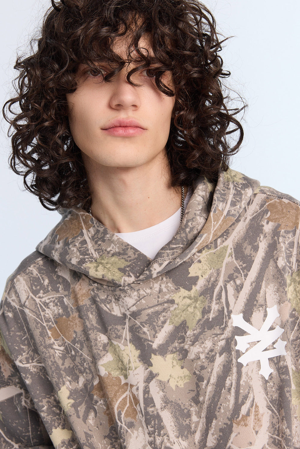 Zoo York Mens Tree Camo Boxy Hoodie Zoo York Mens Tree Camo Boxy Hoodie