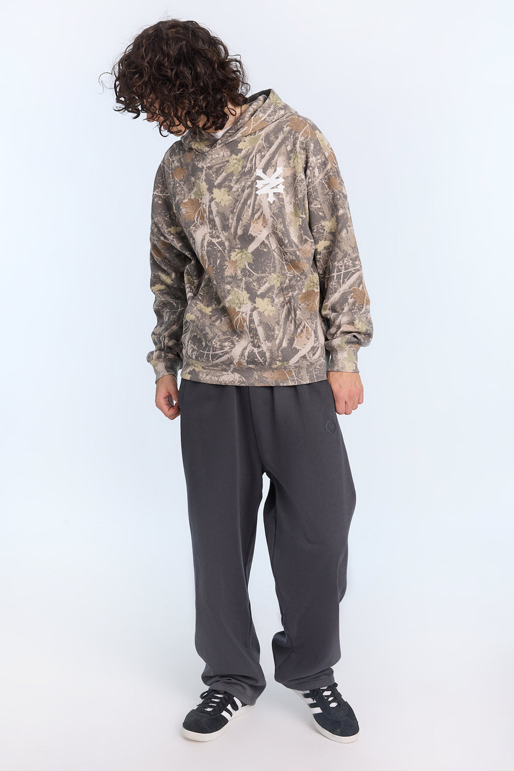 Zoo York Mens Tree Camo Boxy Hoodie Zoo York Mens Tree Camo Boxy Hoodie