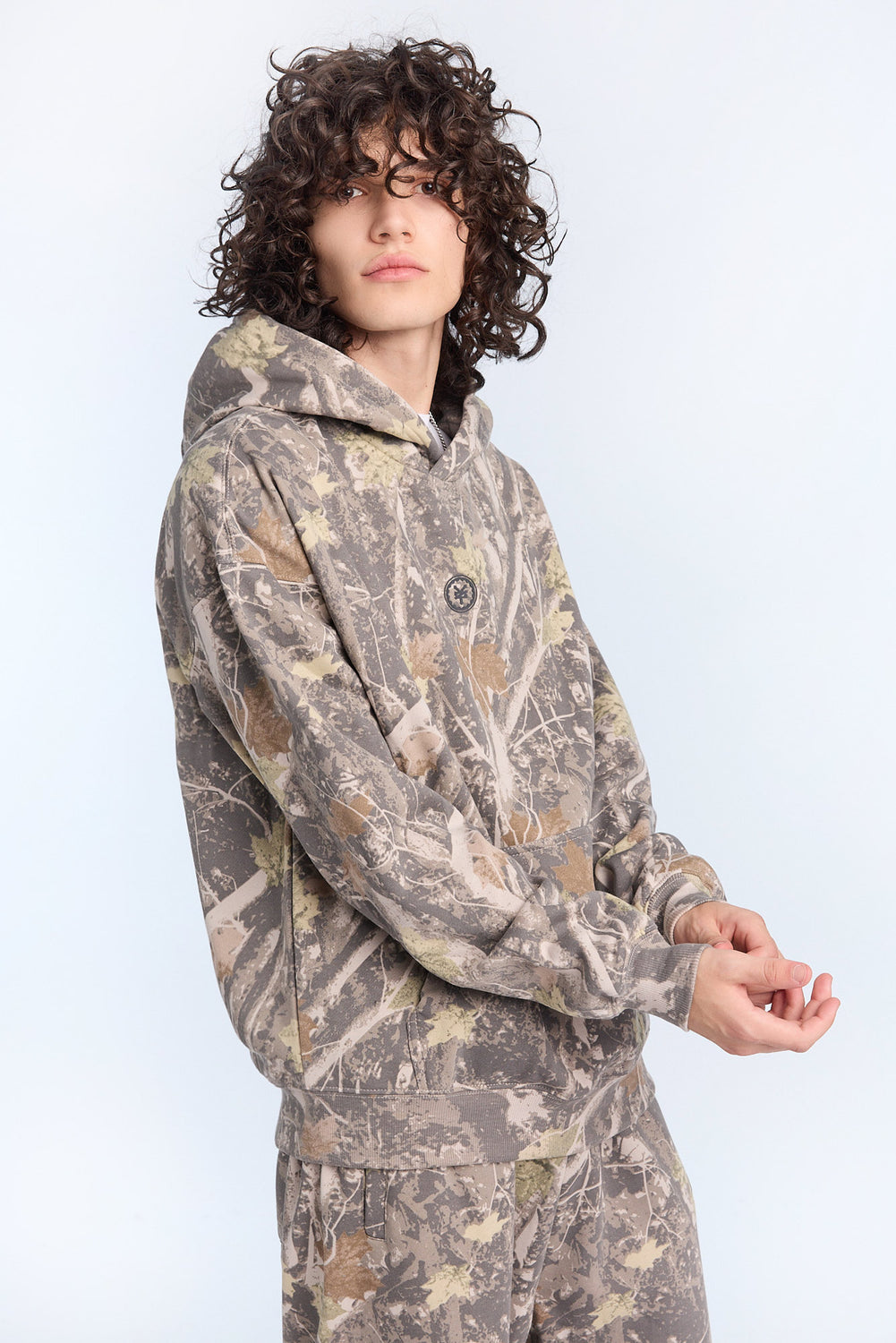 Haut à capuchon imprimé camouflage arbres Zoo York homme Haut à capuchon imprimé camouflage arbres Zoo York homme