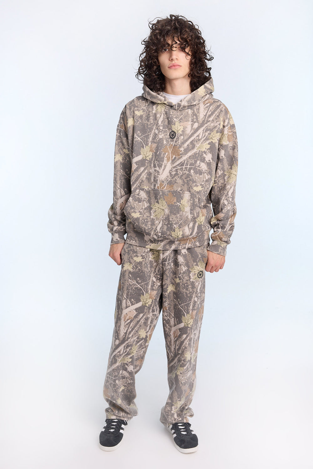 Haut à capuchon imprimé camouflage arbres Zoo York homme Haut à capuchon imprimé camouflage arbres Zoo York homme