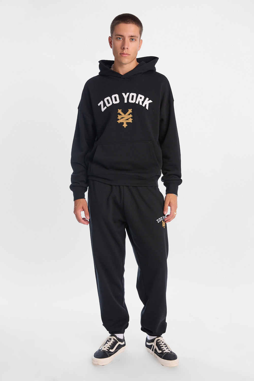 Zoo York Embroidered Logo Boxy Hoodie Zoo York Embroidered Logo Boxy Hoodie
