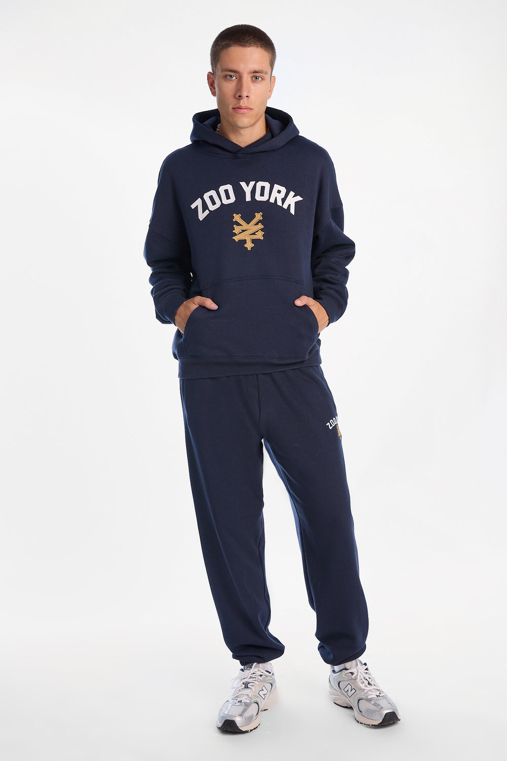 Zoo York Embroidered Logo Boxy Hoodie Zoo York Embroidered Logo Boxy Hoodie