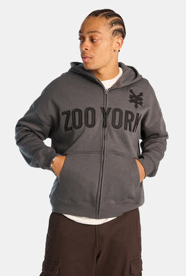 Zoo York Embroidered Zip-Up Hoodie