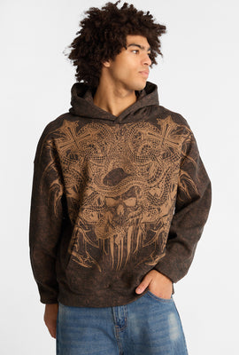 Arsenic Cobra Graphic Washed Boxy Hoodie