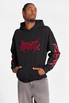 Arsenic Embroidered Boxy Hoodie