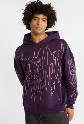 Arsenic Graphic Studded Boxy Hoodie