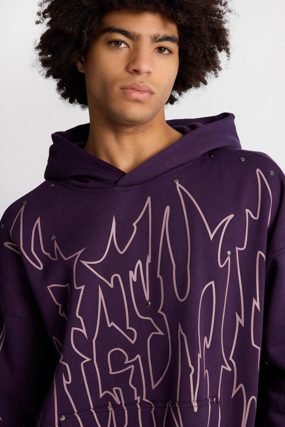 Arsenic Graphic Studded Boxy Hoodie Arsenic Graphic Studded Boxy Hoodie