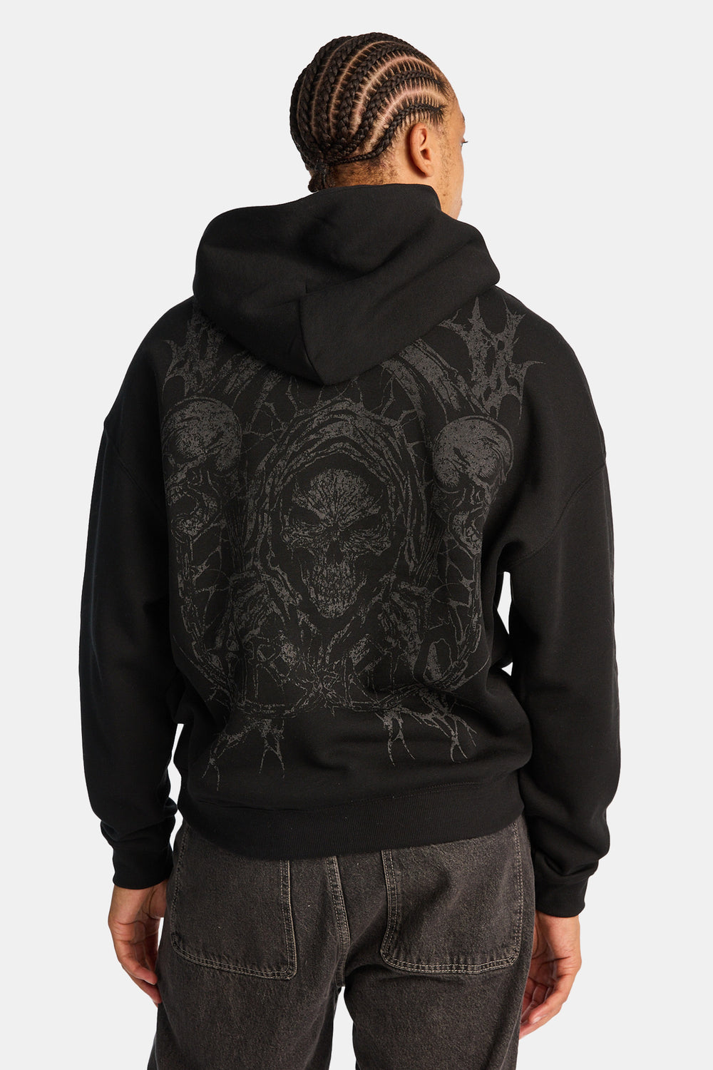 Arsenic Metallic Skull Boxy Hoodie Arsenic Metallic Skull Boxy Hoodie