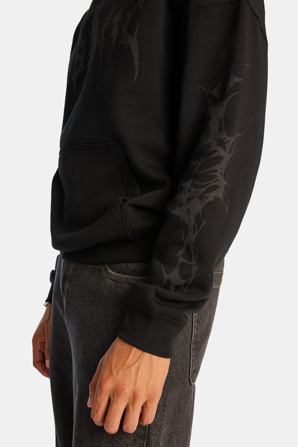 Arsenic Metallic Skull Boxy Hoodie Arsenic Metallic Skull Boxy Hoodie
