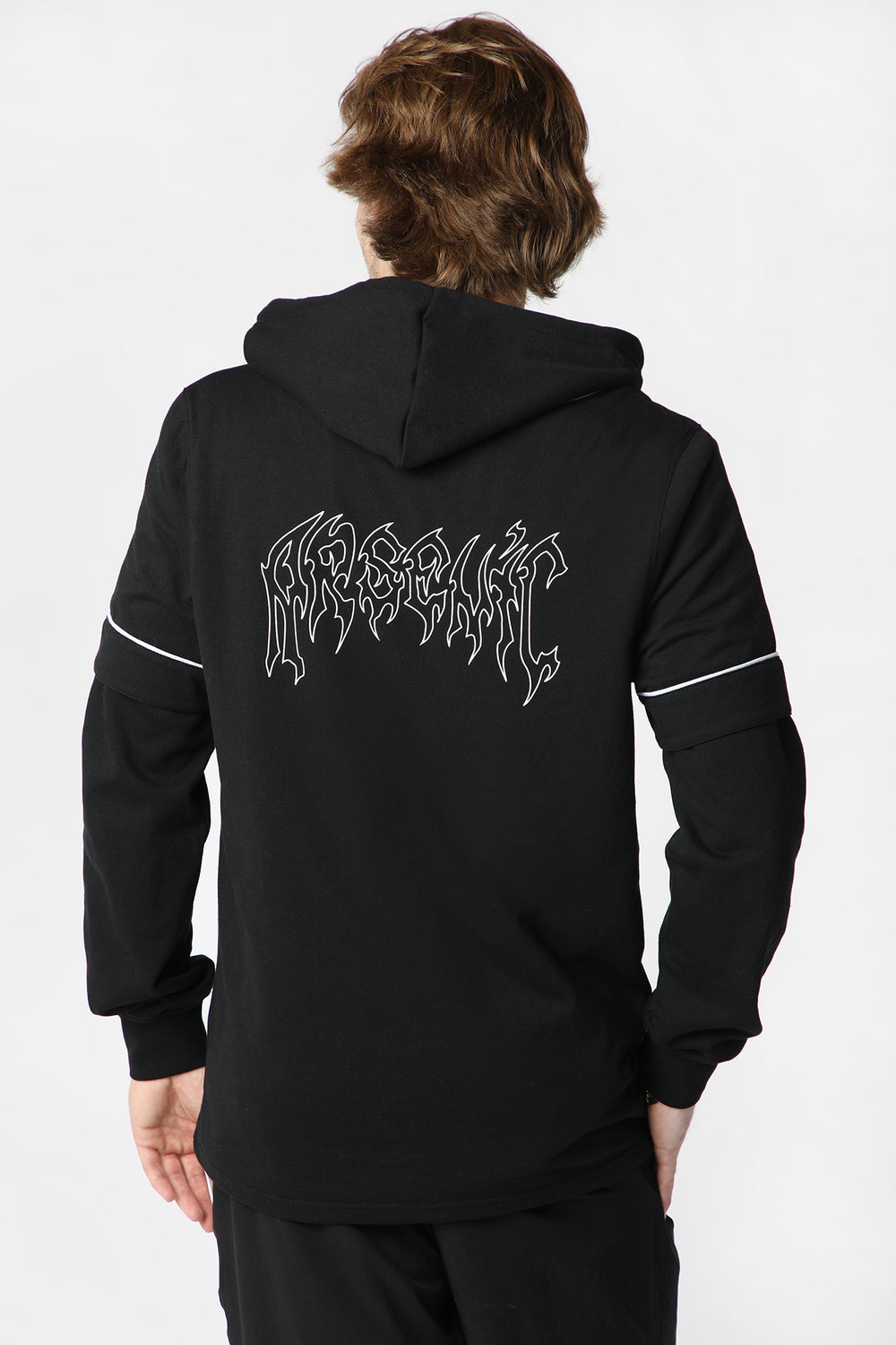 Arsenic Mens Graphic Baseball 2Fer Black