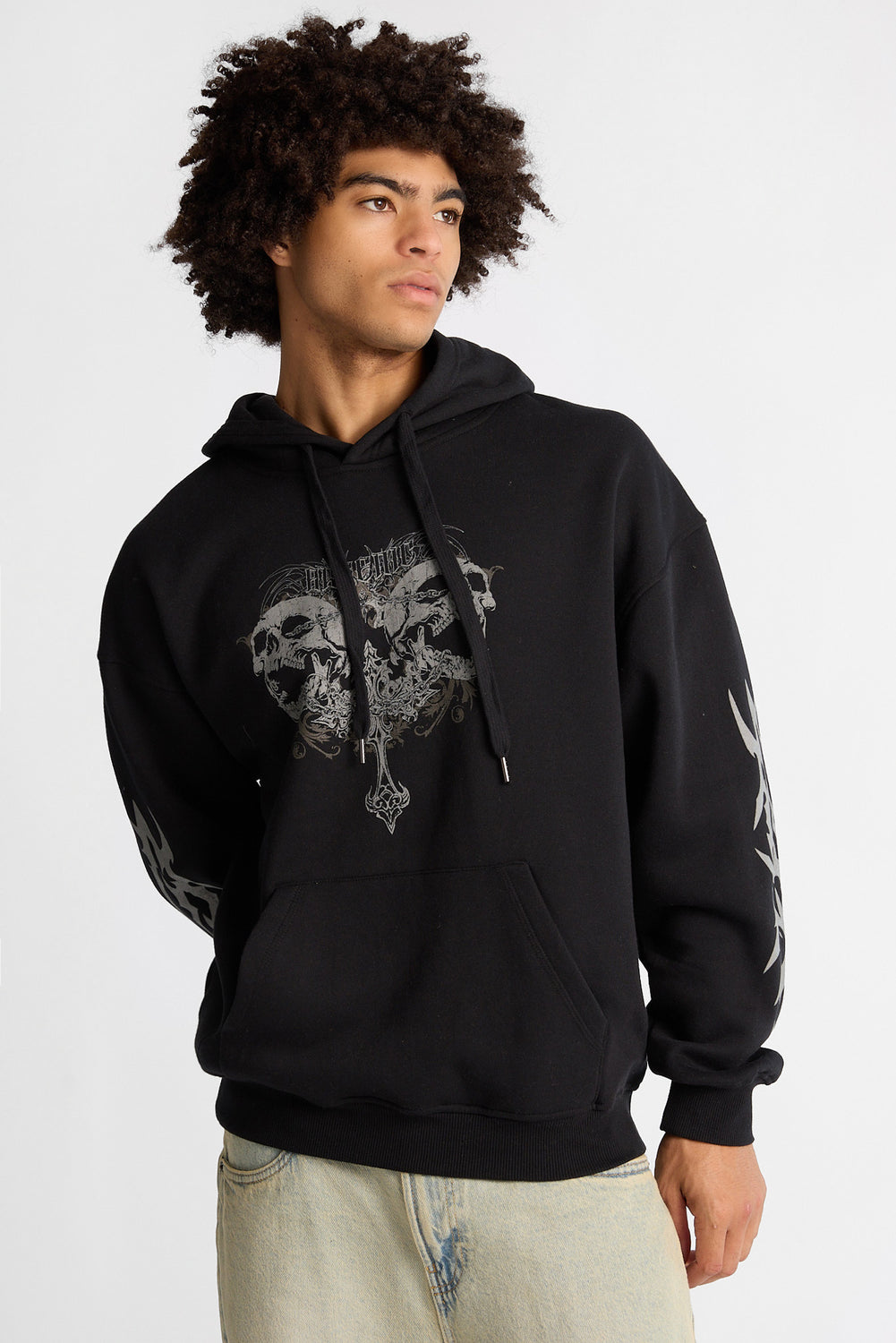 Arsenic Cross & Skulls Graphic Hoodie Arsenic Cross & Skulls Graphic Hoodie