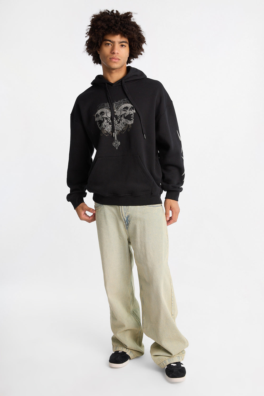 Arsenic Cross & Skulls Graphic Hoodie Arsenic Cross & Skulls Graphic Hoodie